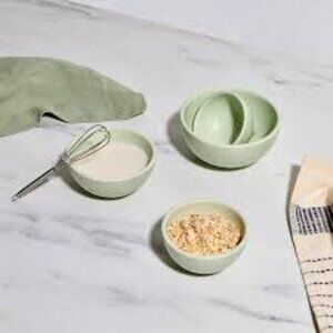 Greg Natale Measuring Cup Set Ceramic set of 4 Sage Green